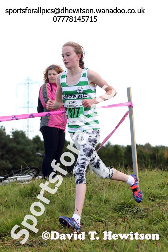 Girls under-15s, North East Harrier League, Cramlington. Photo: David T. Hewitson/Sports for All Pics